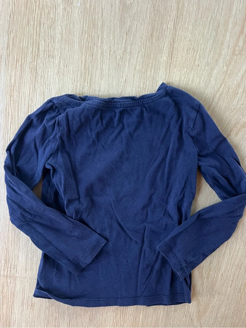 GAP Navy Long-Sleeve Tee with Pink Owl Graphic